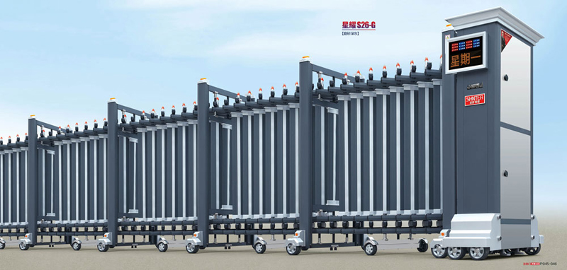 鋁合金電動伸縮門12