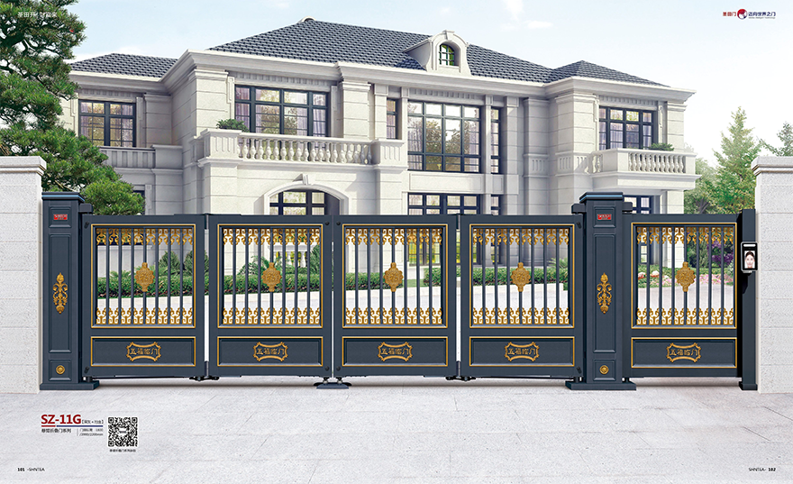 別墅庭院鋁藝大門一